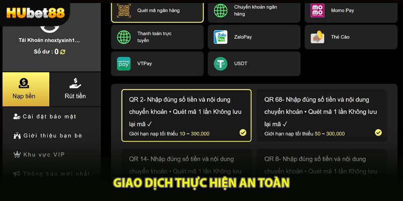 Giao dịch thực hiện an toàn