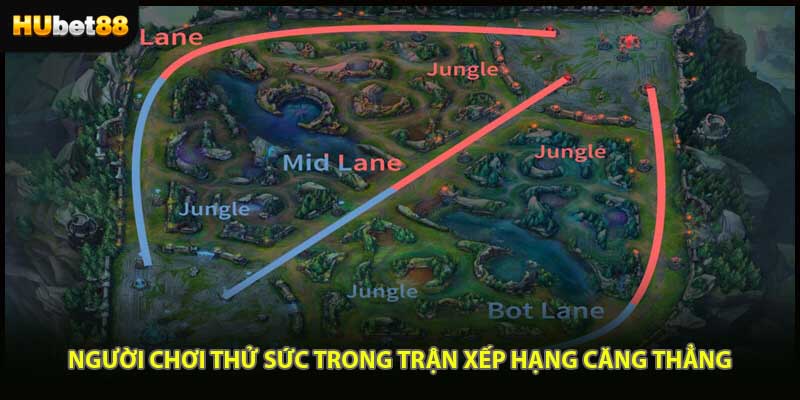 Người chơi thử sức trong trận xếp hạng căng thẳng