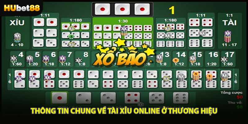 Thông tin chung về tài xỉu online ở thương hiệu