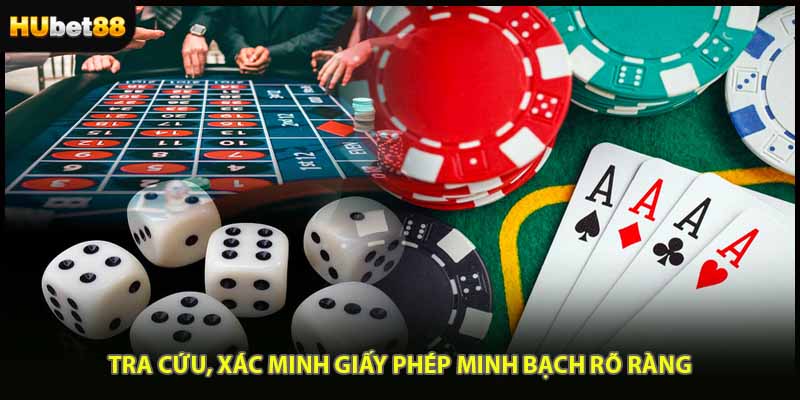 Tra cứu, xác minh giấy phép minh bạch rõ ràng